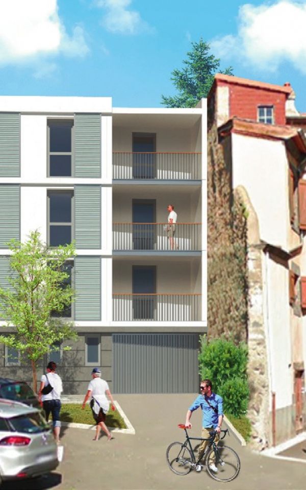 Résidence le Carré Saint-Alyre, sortie garage à l'arrière de la résidence