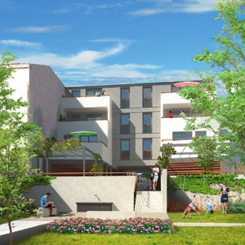 Résidence le Carré Saint-Alyre, vue de la cours intérieure